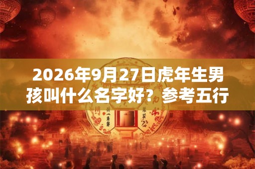 2026年9月27日虎年生男孩叫什么名字好？参考五行八字取名