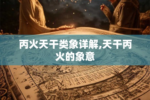 丙火天干类象详解,天干丙火的象意 丙火天干类象详解,天干丙火的象意