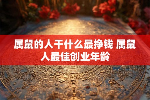 属鼠的人干什么最挣钱 属鼠人最佳创业年龄