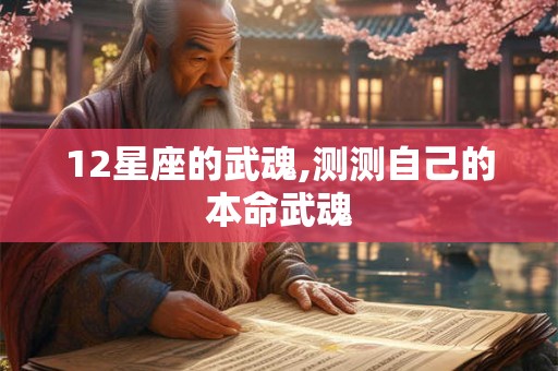 12星座的武魂,测测自己的本命武魂