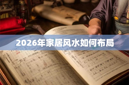 2026年家居风水如何布局