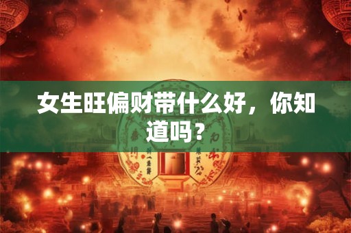 女生旺偏财带什么好,你知道吗? 女生旺偏财带什么好,你知道吗?