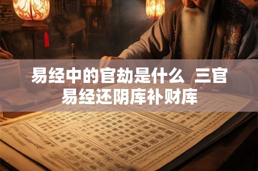 易经中的官劫是什么 三官易经还阴库补财库 易经中的官劫是什么 三官易经还阴库补财库