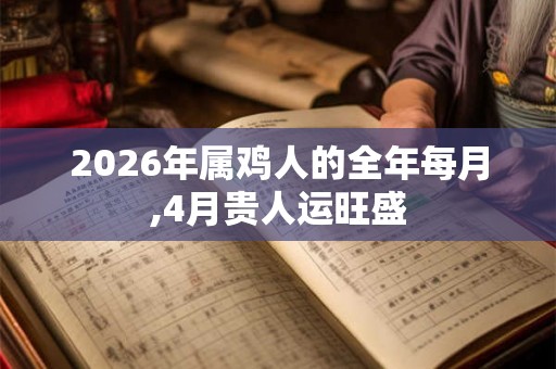 2026年属鸡人的全年每月,4月贵人运旺盛