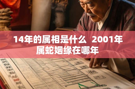 14年的属相是什么  2001年属蛇姻缘在哪年