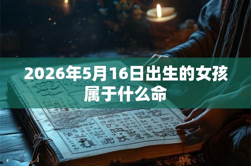2026年5月16日出生的女孩属于什么命