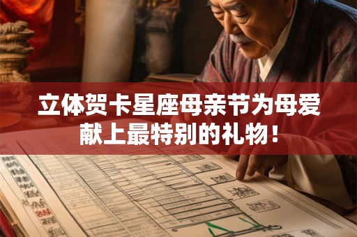 立体贺卡星座母亲节为母爱献上最特别的礼物！