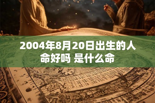 2004年8月20日出生的人命好吗 是什么命