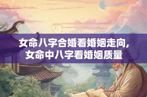 女命八字合婚看婚姻走向,女命中八字看婚姻质量