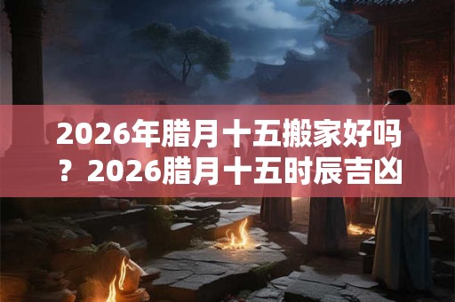 2026年腊月十五搬家好吗？2026腊月十五时辰吉凶