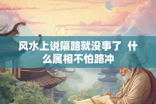 风水上说隔路就没事了  什么属相不怕路冲