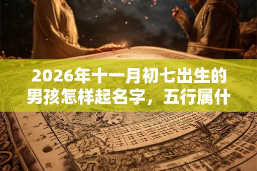 2026年十一月初七出生的男孩怎样起名字，五行属什么