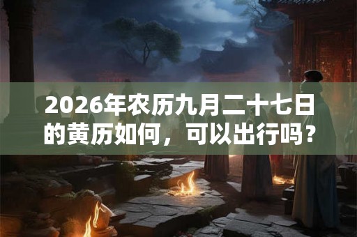 2026年农历九月二十七日的黄历如何，可以出行吗？
