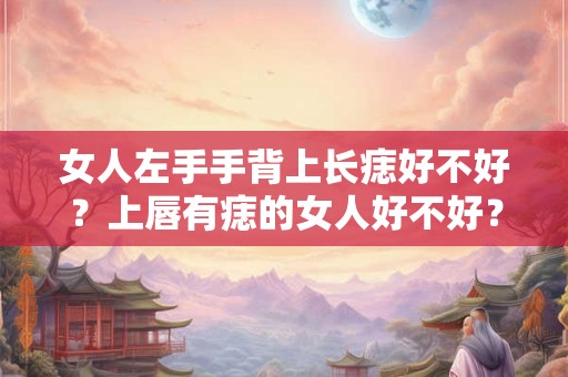 女人左手手背上长痣好不好？上唇有痣的女人好不好？