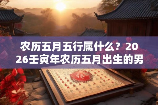 农历五月五行属什么？2026壬寅年农历五月出生的男婴取名