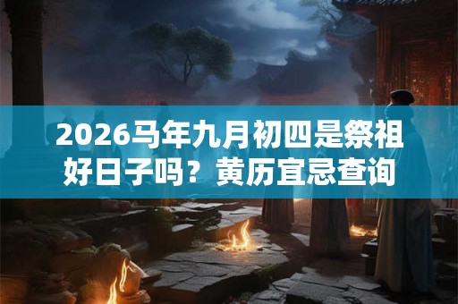 2026马年九月初四是祭祖好日子吗？黄历宜忌查询