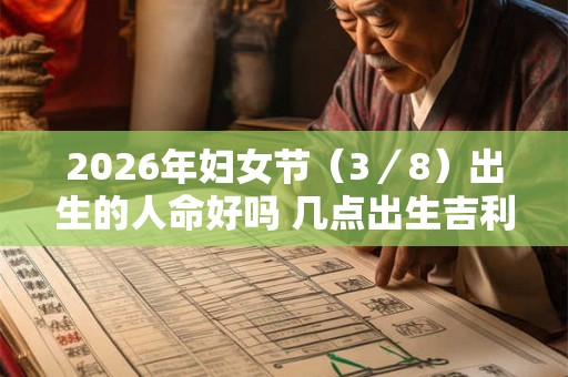 2026年妇女节(3/8)出生的人命好吗 几点出生吉利 2026年妇女节(3/8)出生的人命好吗 几点出生吉利