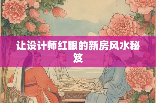 让设计师红眼的新房风水秘笈