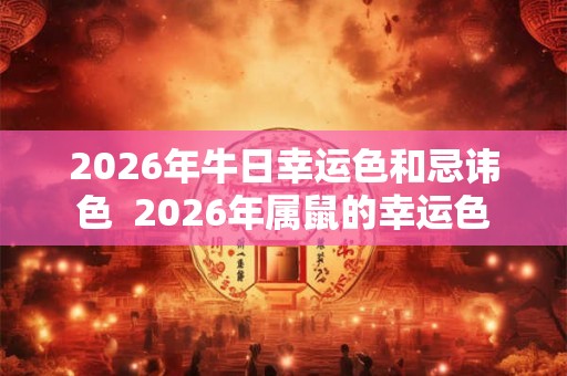 2026年牛日幸运色和忌讳色 2026年属鼠的幸运色 2026年牛日幸运色和忌讳色 2026年属鼠的幸运色