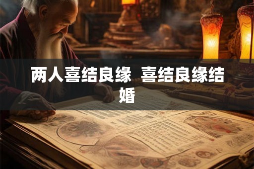 两人喜结良缘  喜结良缘结婚