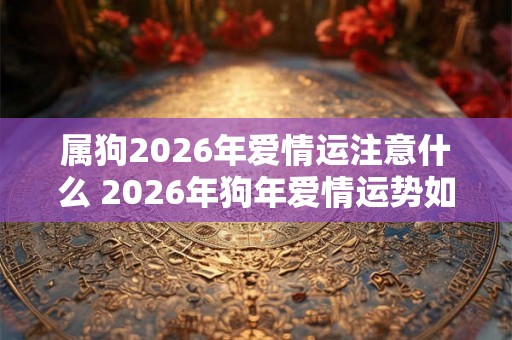 属狗2026年爱情运注意什么 2026年狗年爱情运势如何