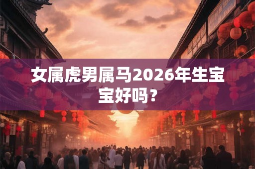 女属虎男属马2026年生宝宝好吗？