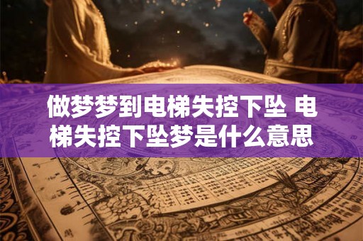 做梦梦到电梯失控下坠 电梯失控下坠梦是什么意思 做梦梦到电梯失控下坠 电梯失控下坠梦是什么意思