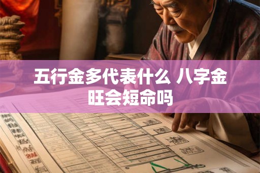 五行金多代表什么 八字金旺会短命吗
