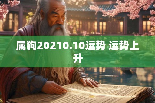 属狗20210.10运势 运势上升 属狗20210.10运势 运势上升