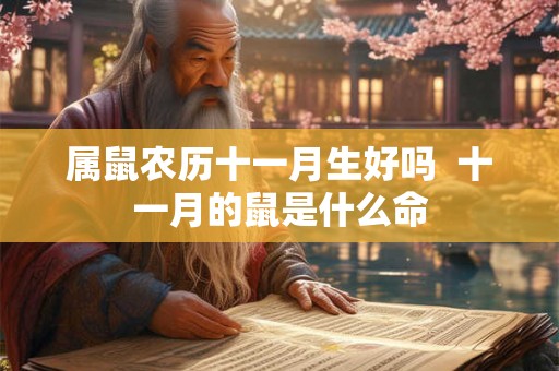 属鼠农历十一月生好吗  十一月的鼠是什么命