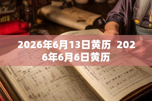 2026年6月13日黄历  2026年6月6日黄历