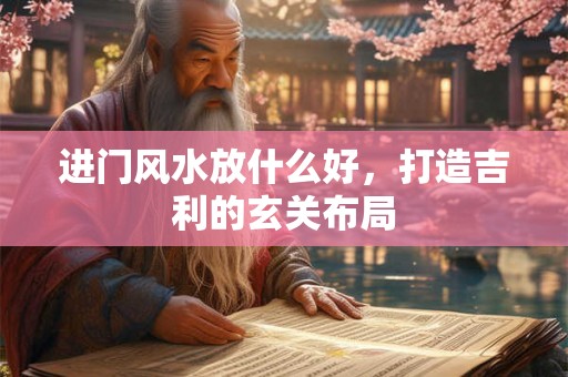 进门风水放什么好，打造吉利的玄关布局