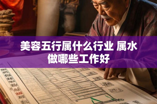 美容五行属什么行业 属水做哪些工作好