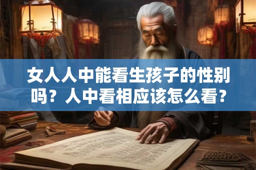 女人人中能看生孩子的性别吗？人中看相应该怎么看？