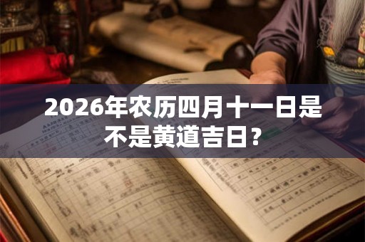 2026年农历四月十一日是不是黄道吉日？