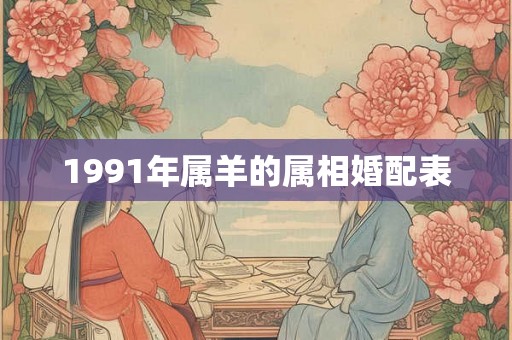 1991年属羊的属相婚配表