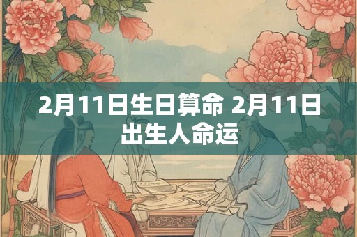 2月11日生日算命 2月11日出生人命运