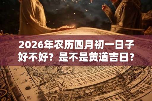 2026年农历四月初一日子好不好?是不是黄道吉日? 2026年农历四月初一日子好不好?是不是黄道吉日?