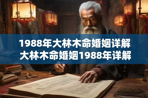 1988年大林木命婚姻详解 大林木命婚姻1988年详解