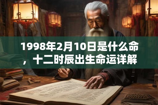 1998年2月10日是什么命,十二时辰出生命运详解 1998年2月10日是什么命,十二时辰出生命运详解
