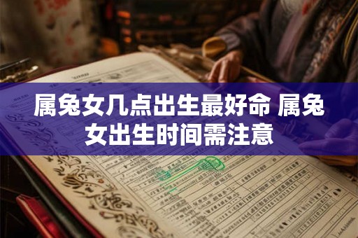 属兔女几点出生最好命 属兔女出生时间需注意