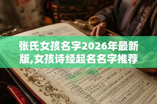 张氏女孩名字2026年最新版,女孩诗经起名名字推荐！