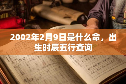 2002年2月9日是什么命,出生时辰五行查询 2002年2月9日是什么命,出生时辰五行查询
