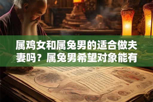 属鸡女和属兔男的适合做夫妻吗？属兔男希望对象能有什么品质？