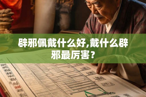 辟邪佩戴什么好,戴什么辟邪最厉害？