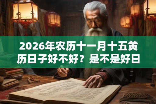 2026年农历十一月十五黄历日子好不好？是不是好日子？