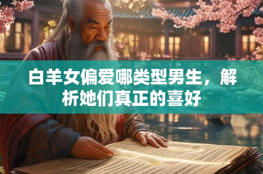 白羊女偏爱哪类型男生，解析她们真正的喜好