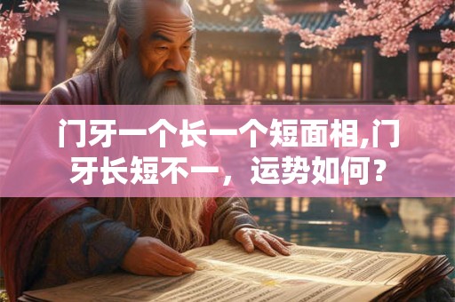 门牙一个长一个短面相,门牙长短不一,运势如何? 门牙一个长一个短面相,门牙长短不一,运势如何?