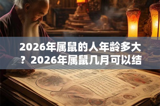 2026年属鼠的人年龄多大？2026年属鼠几月可以结婚？