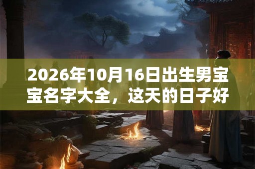 2026年10月16日出生男宝宝名字大全,这天的日子好不好? 2026年10月16日出生男宝宝名字大全,这天的日子好不好?